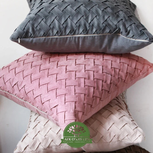 Textured Woven Throw Cushion