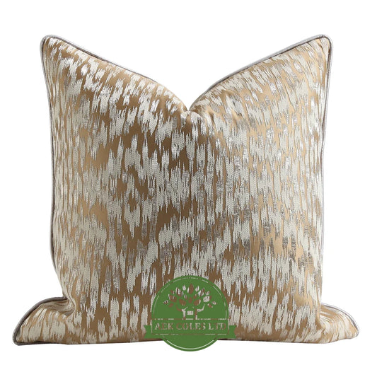Champagne Gold Viscose Throw Cushion